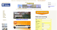 Desktop Screenshot of fairfax-limo.com
